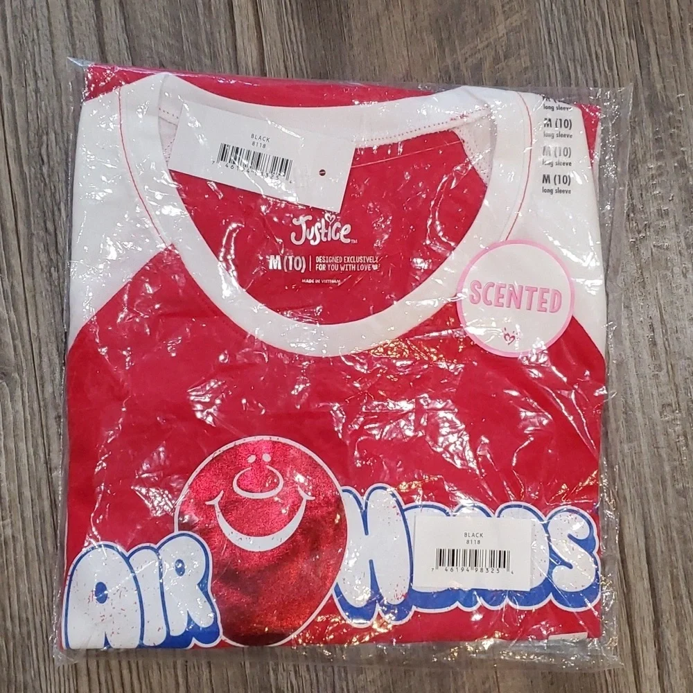 Justice Girls Scented AirHead Shirt Size Medium/10